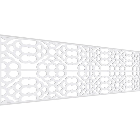 Ekena Millwork Set of Four Panels for 94 1/2"W x 28 1/4"H Harlingen Fretwork Wainscot Wall Paneling WPKP14X01X47GLN
